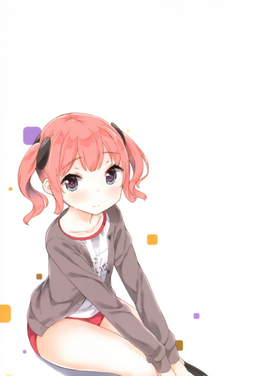 buruma, gym_uniform, gyuunyuu_nomio, joshi_shougakusei_hajimemashita, riri_(joshi_shougakusei_hajimemashita), sweater