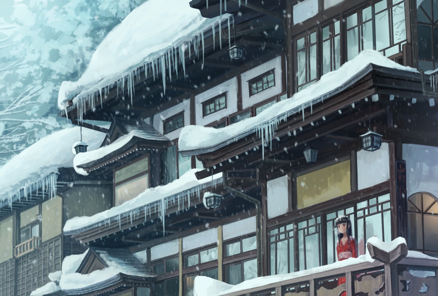 dress, landscape, somei_yoshinori