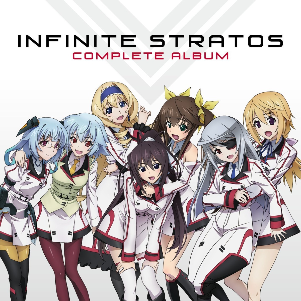 cecilia_alcott, charlotte_dunois, disc_cover, eyepatch, huang_lingyin, infinite_stratos, laura_bodewig, megane