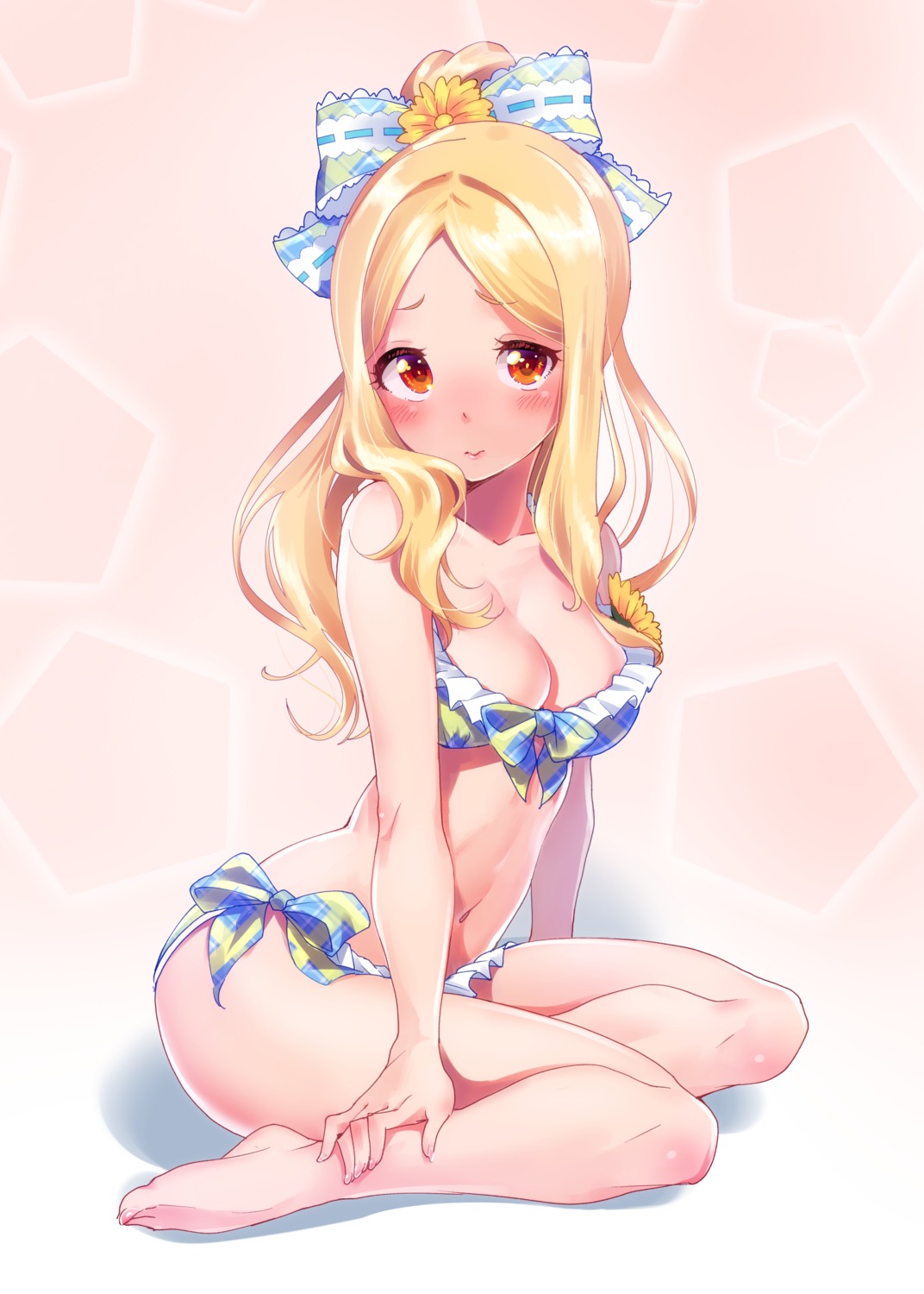 bikini, cleavage, feet, maru_(sara_duke), mochizuki_hijiri, swimsuits, the_idolm@ster, the_idolm@ster_cinderella_girls