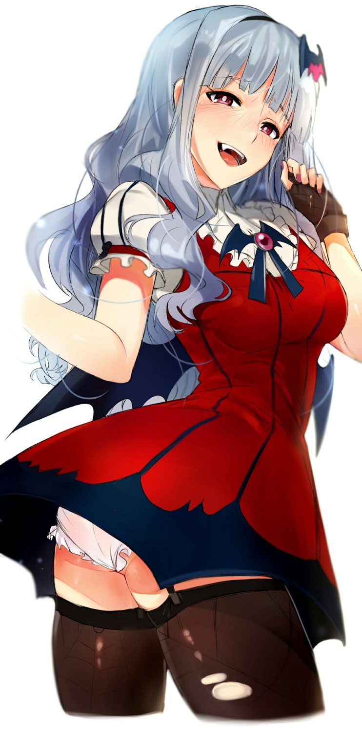 ass, dress, pantsu, shijou_takane, stockings, the_idolm@ster, thighhighs, tuxedo_de_cat