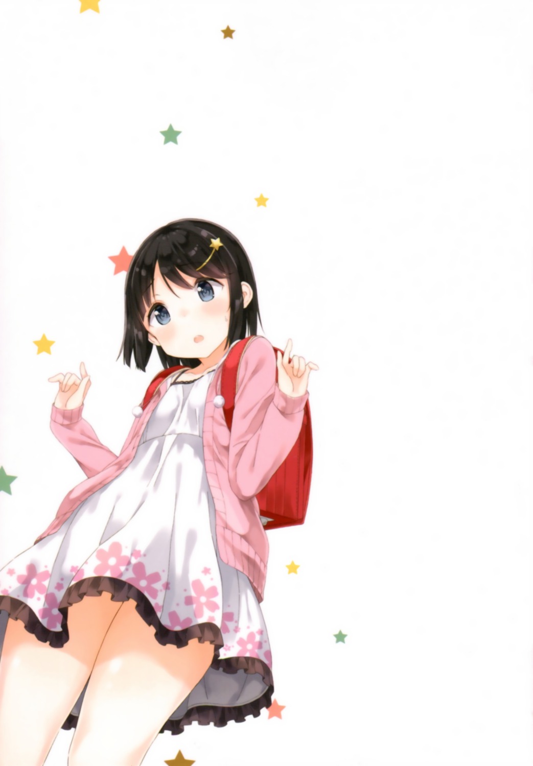 dress, gyuunyuu_nomio, joshi_shougakusei_hajimemashita, sweater