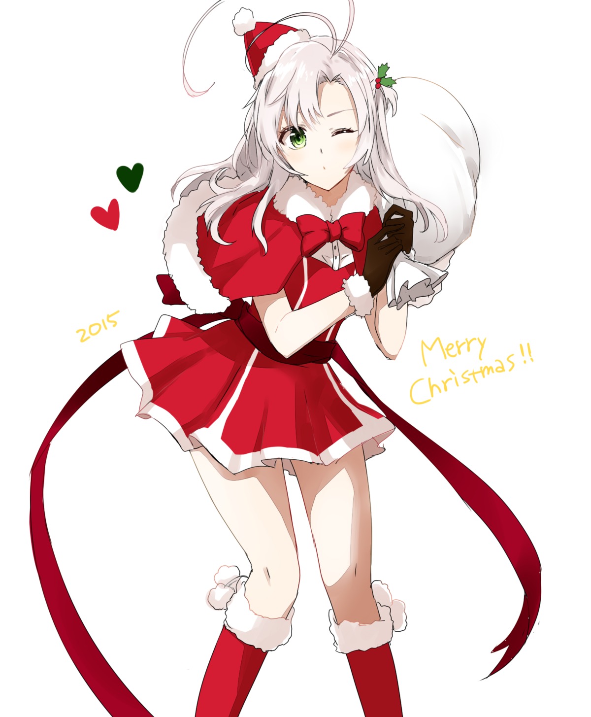 christmas, dress, kantai_collection, kinugasa_(kancolle), morinaga_miki