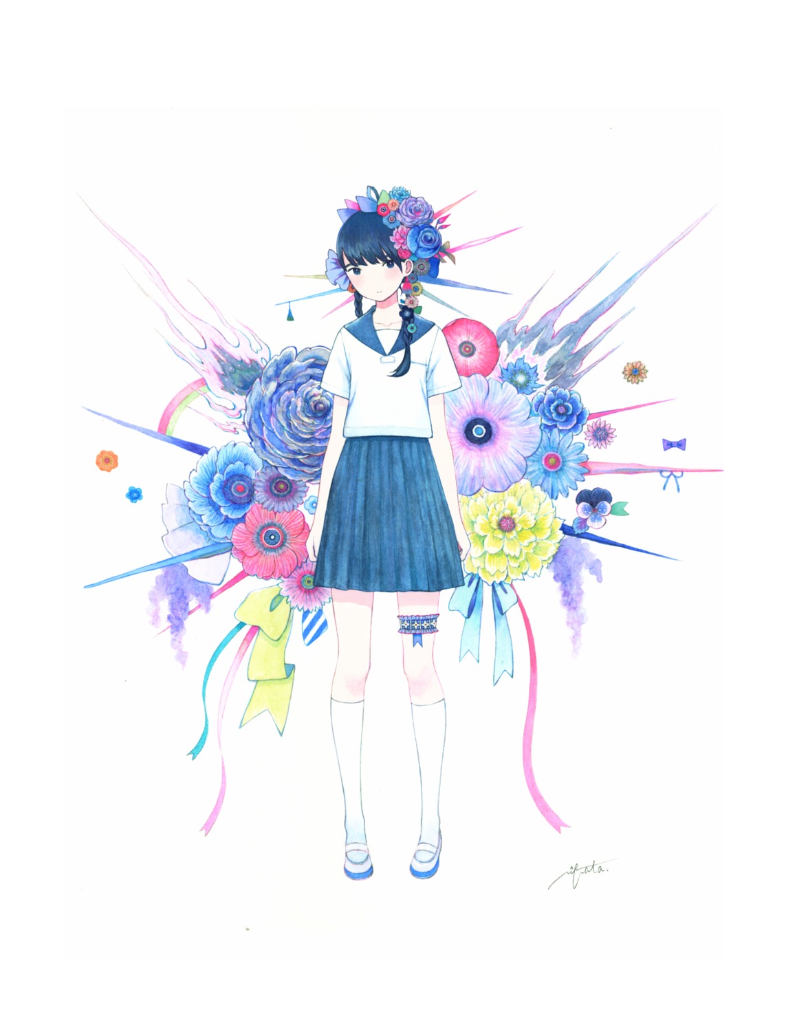 garter, ribata, seifuku