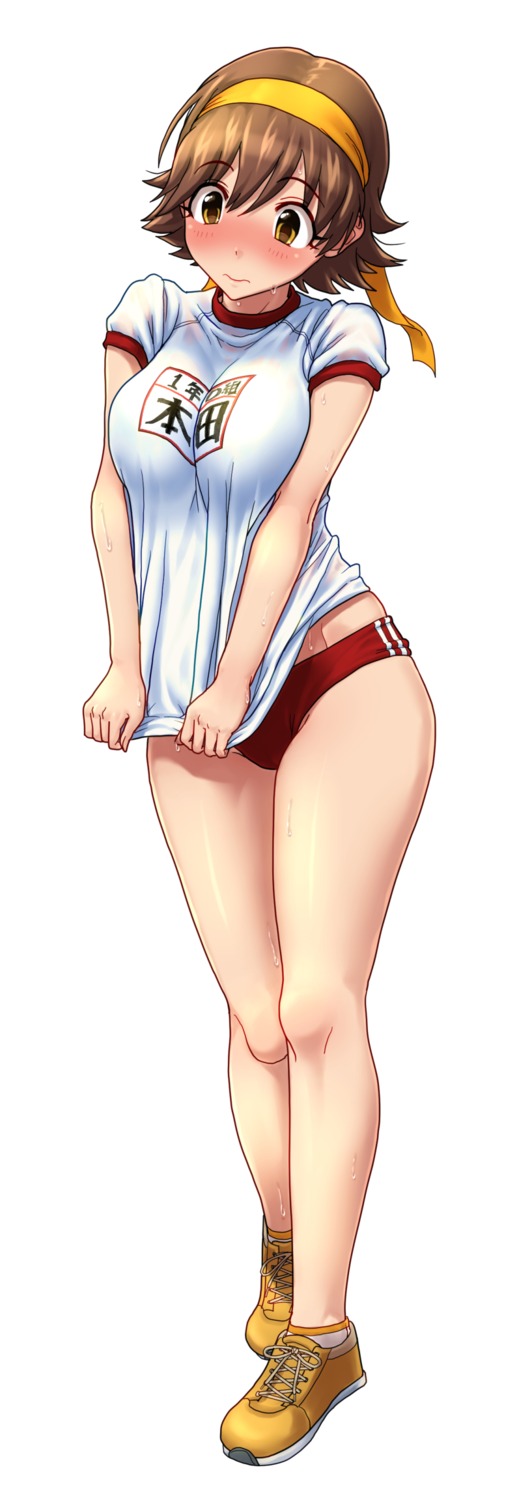 buruma, gym_uniform, honda_mio, kezune, see_through, the_idolm@ster, the_idolm@ster_cinderella_girls, wet_clothes