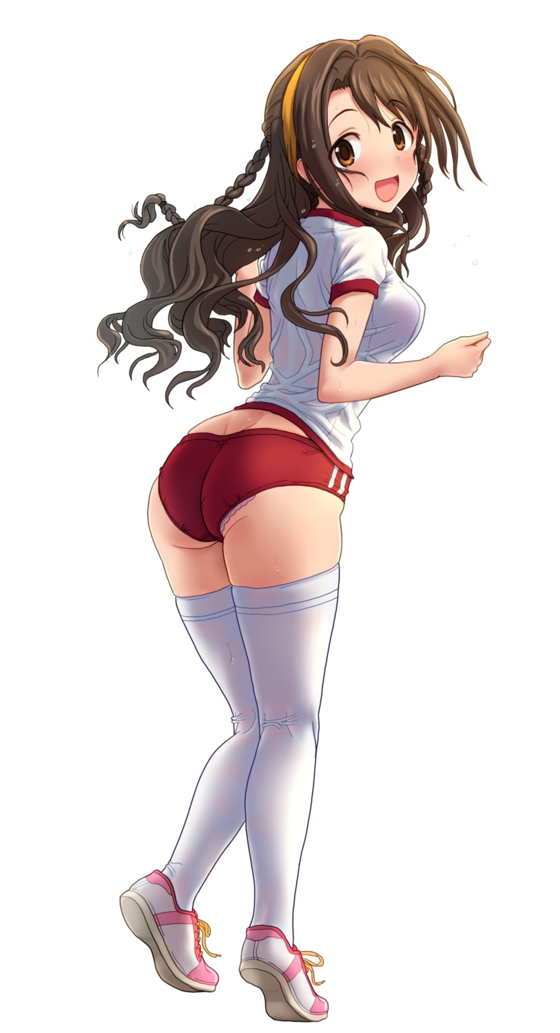 ass, buruma, gym_uniform, kezune, see_through, shimamura_uzuki, the_idolm@ster, the_idolm@ster_cinderella_girls