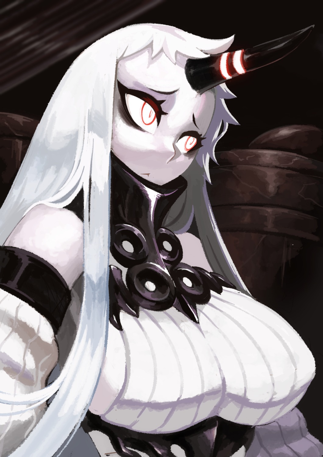 horns, kantai_collection, koi_drake, seaport_hime