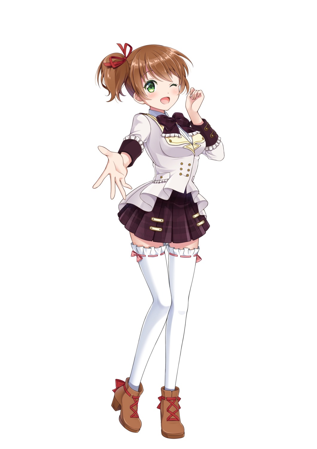 heels, risa_(starlet), seifuku, starlet, tagme, thighhighs