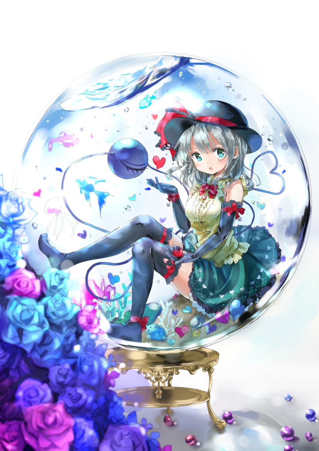 komeiji_koishi, shironeko_yuuki, thighhighs, touhou
