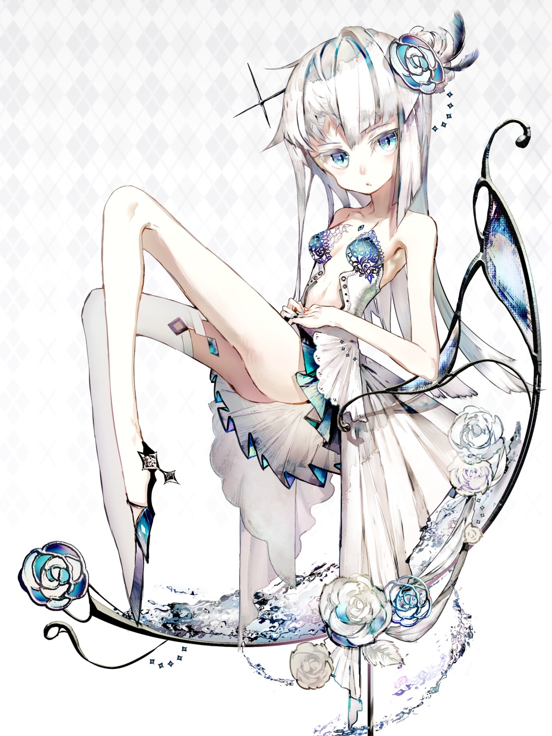 heels, no_bra, rooseputo_02, thighhighs