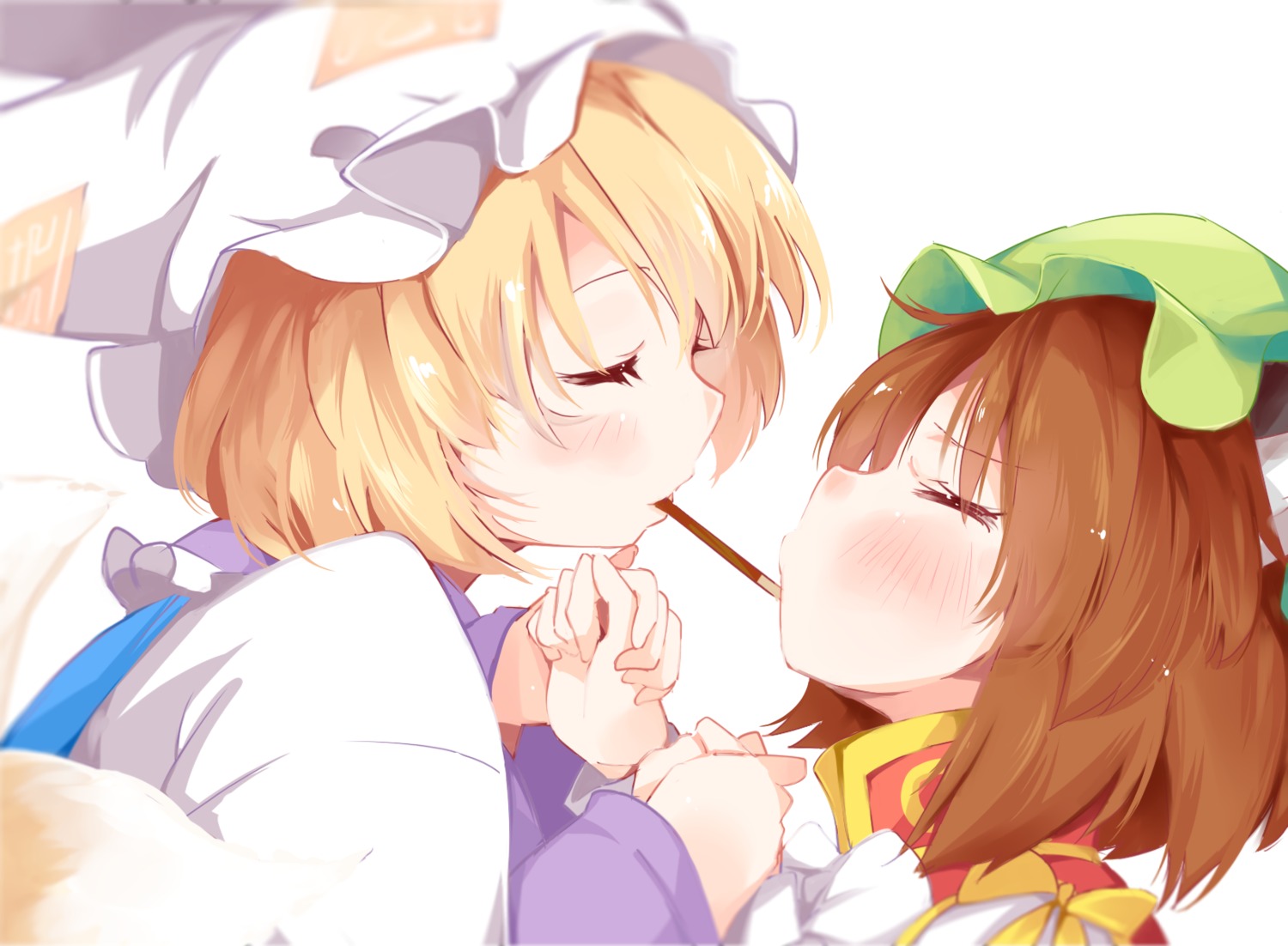 animal_ears, chen, japa, touhou, yakumo_ran, yuri