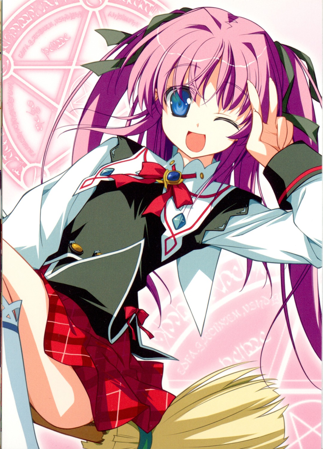 charlott_camile_herlingum, cropme, elf, favorite, pointy_ears, seifuku, shida_kazuhiro, witch