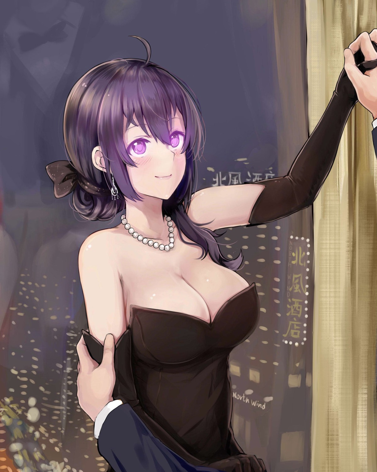 beifeng_han, cleavage, dress, miyaura_sanshio