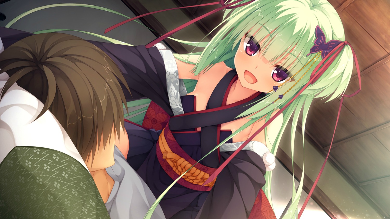 game_cg, japanese_clothes, murasame_(senren_banka), muririn, senren_banka, yuzu-soft