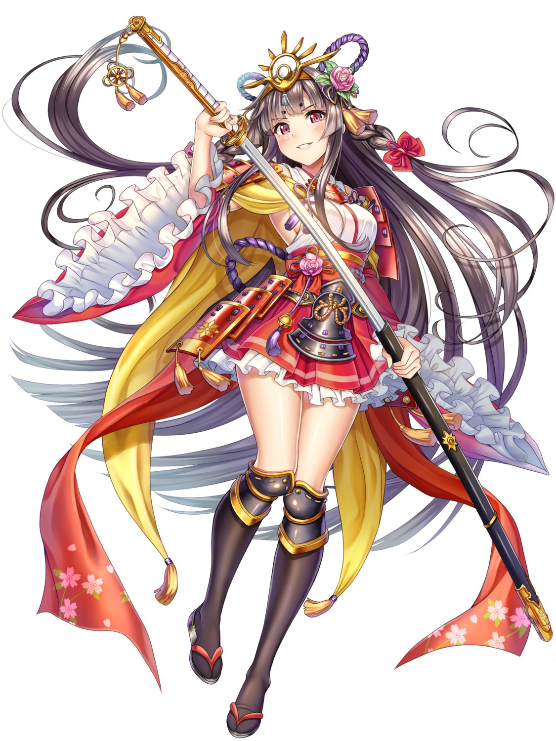 armor, dansa, japanese_clothes, sword