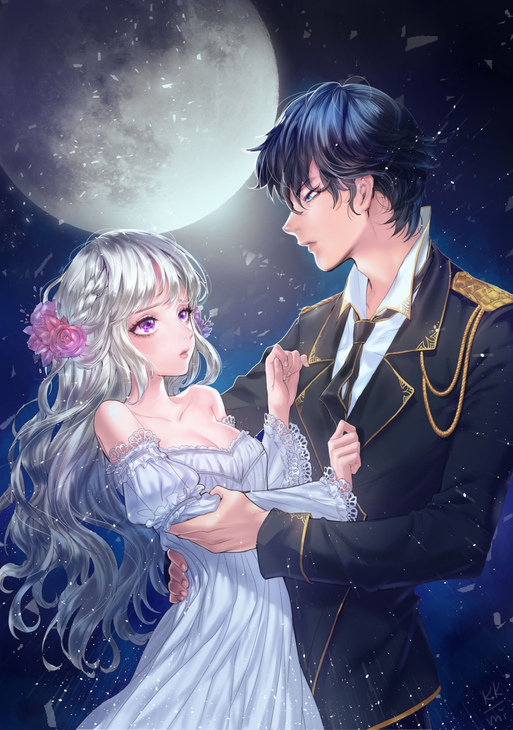 cleavage, dress, kkmi, uniform