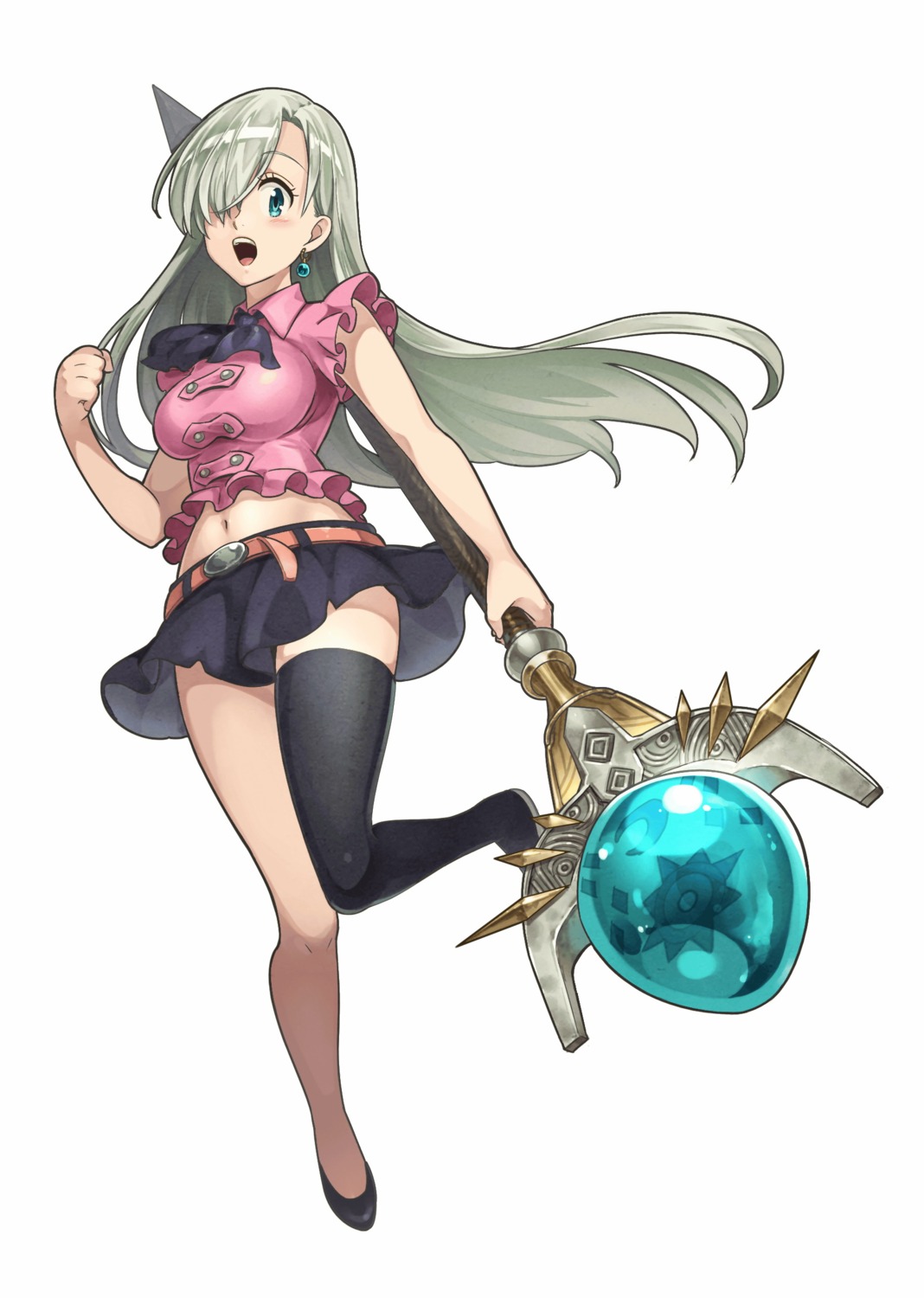 elizabeth_liones, nanatsu_no_taizai, tagme, thighhighs, weapon