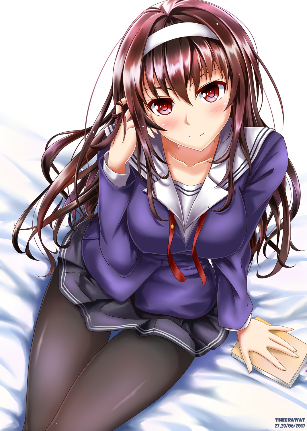 kasumigaoka_utaha, pantyhose, saenai_heroine_no_sodatekata, seifuku, theerawat