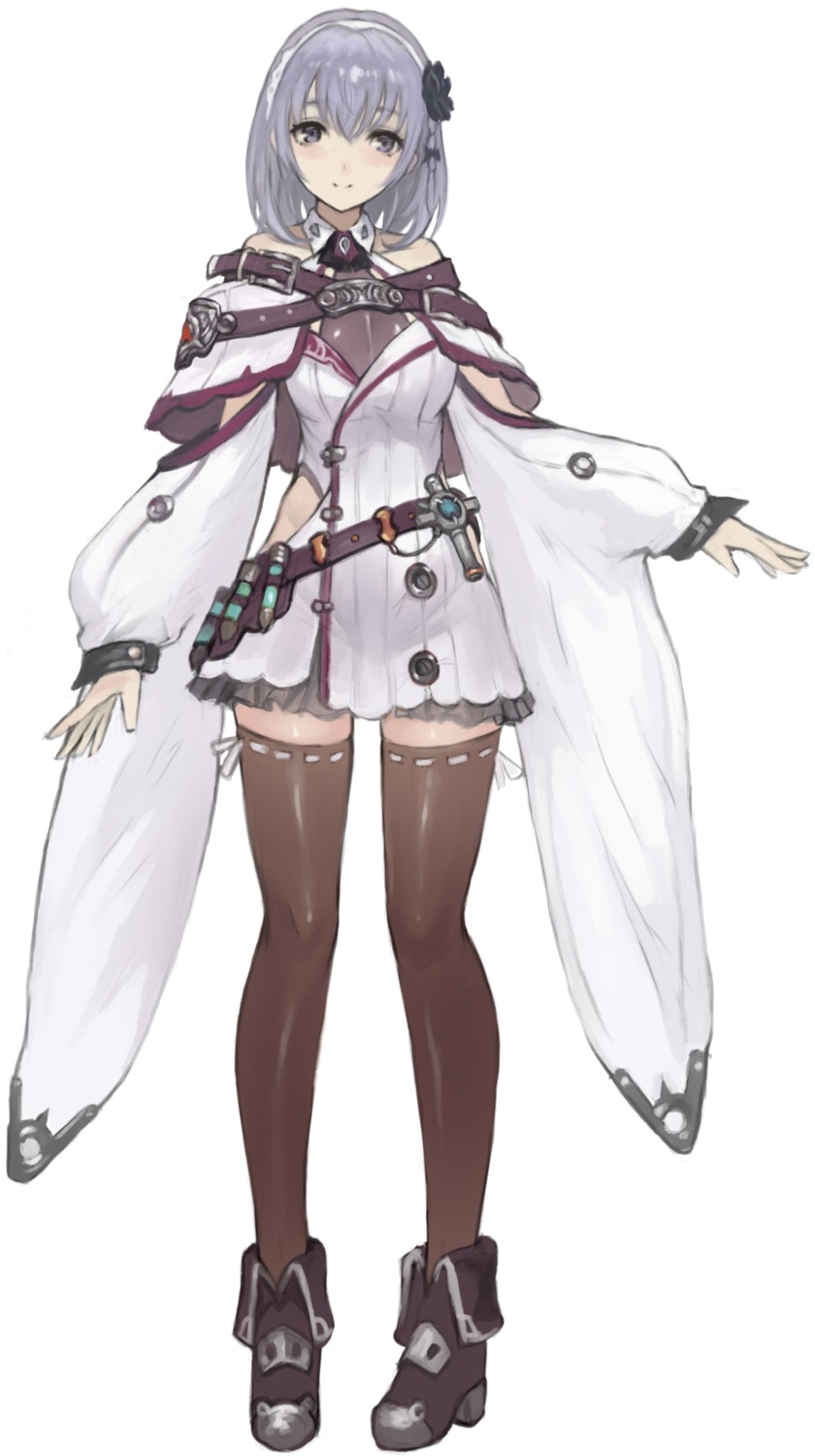 dress, gust_(company), heels, liliana_selphin, thighhighs, yoru_no_nai_kuni, yoru_no_nai_kuni_2, yoshiku