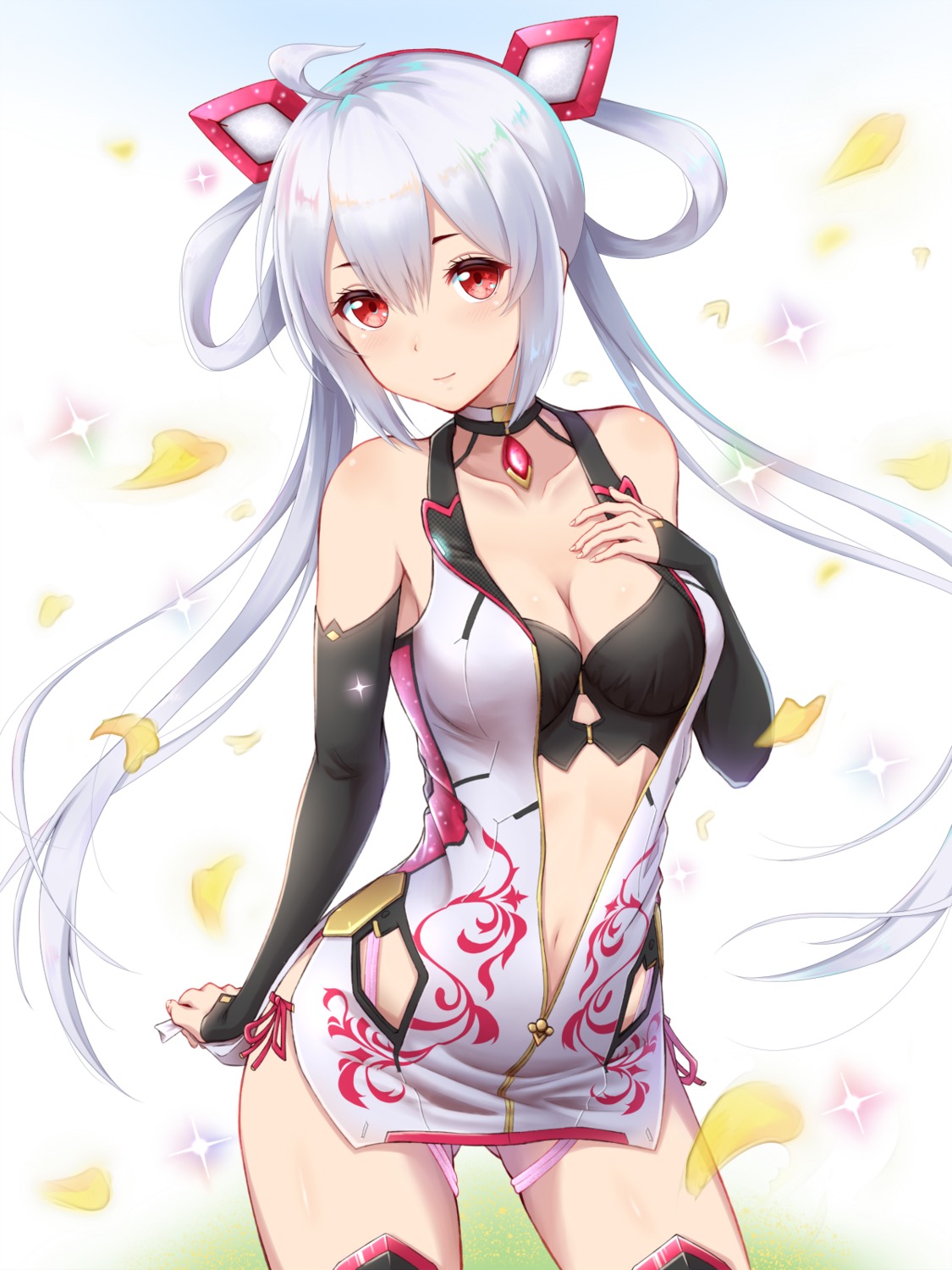 cleavage, matoi_(pso2), open_shirt, phantasy_star_online_2, toki_(toki_ship8)
