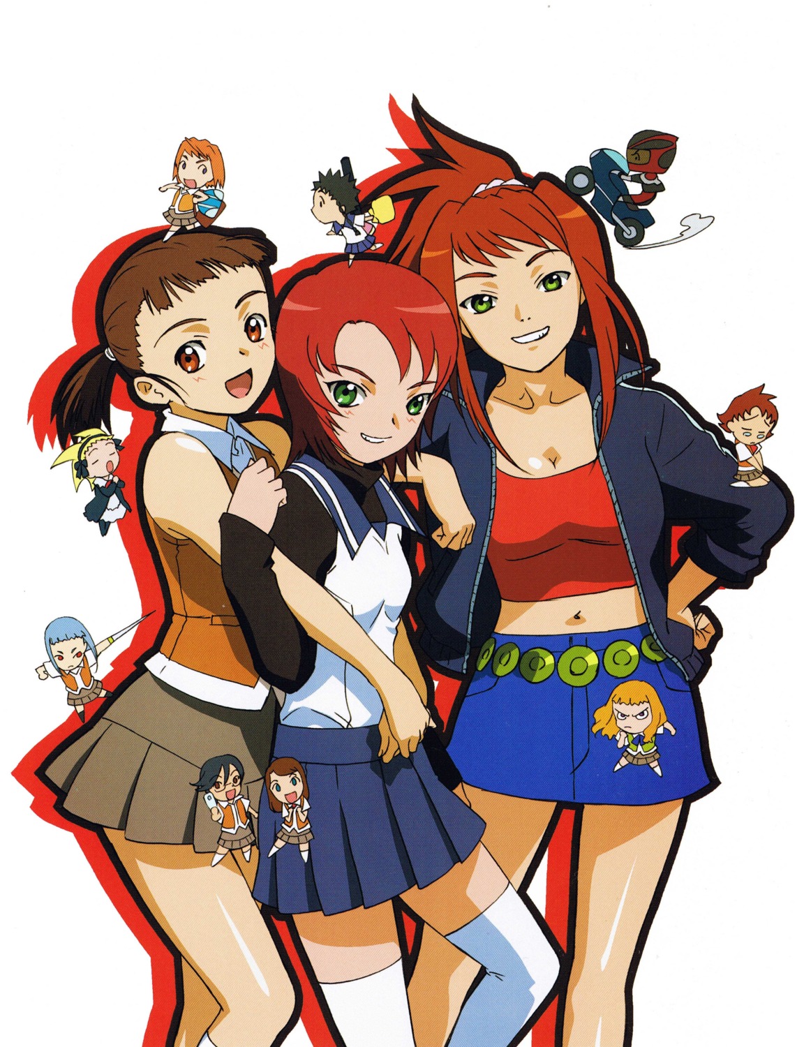 alyssa_searrs, chibi, cleavage, harada_chie, higurashi_akane, hisayuki_hirokazu, kuga_natsuki, mai_hime