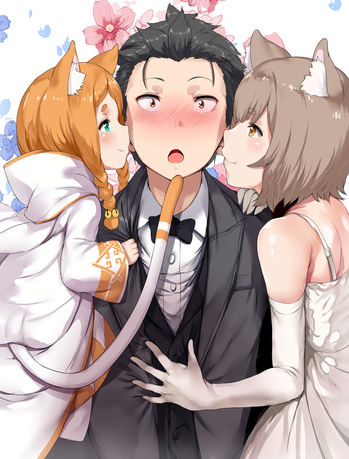 animal_ears, felix_argyle, hews, mimi_pearlbaton, natsuki_subaru, nekomimi, re:zero_kara_hajimeru_isekai_seikatsu, tail
