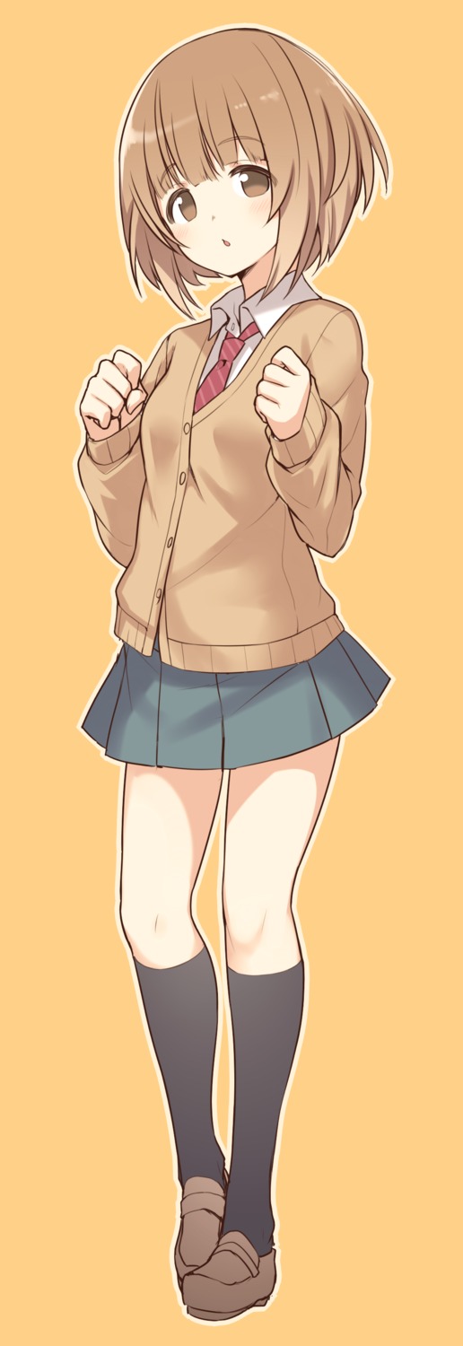 hiraga_matsuri, kitami_yuzu, seifuku, sweater, the_idolm@ster, the_idolm@ster_cinderella_girls