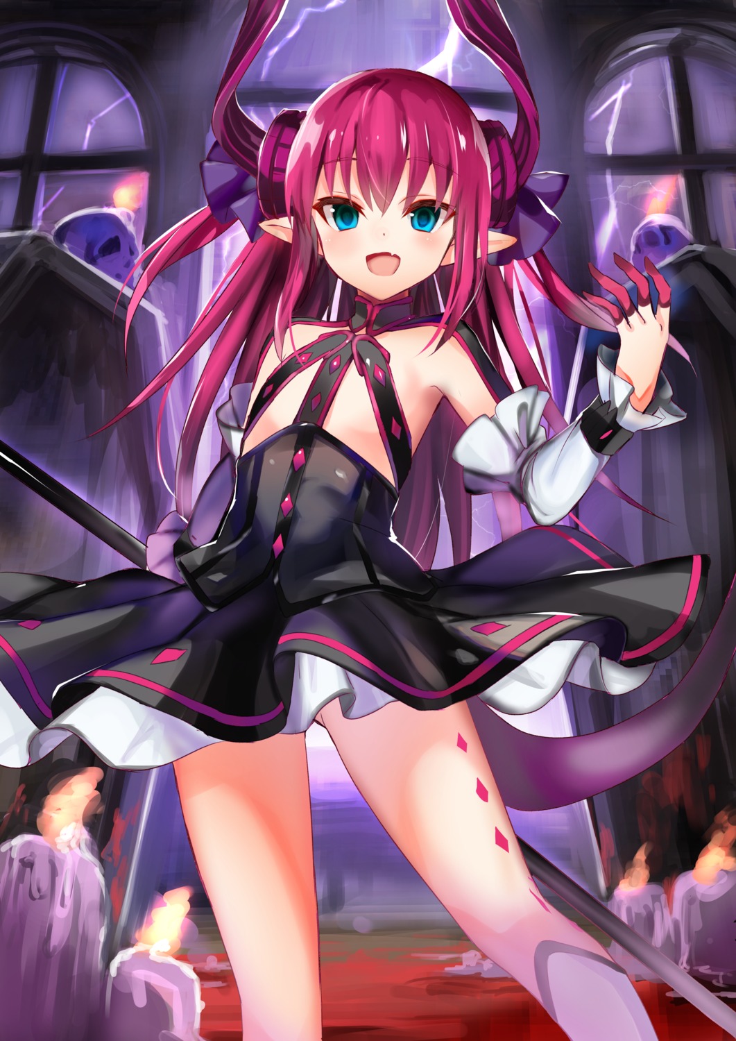 amamitsu_kousuke, dress, elizabeth_bathory, fate/extra, fate/extra_ccc, fate/grand_order, fate/stay_night, horns