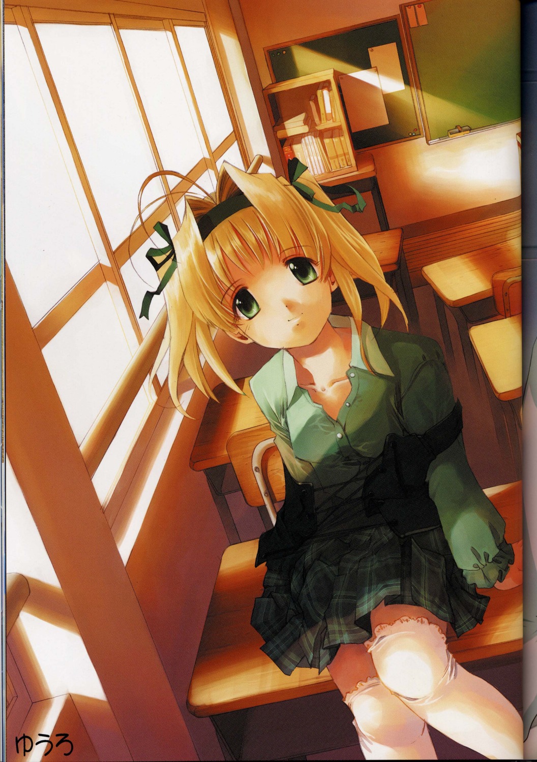 aoi_mirai, binding_discoloration, maple_colors, screening, seifuku, thighhighs, yuuro