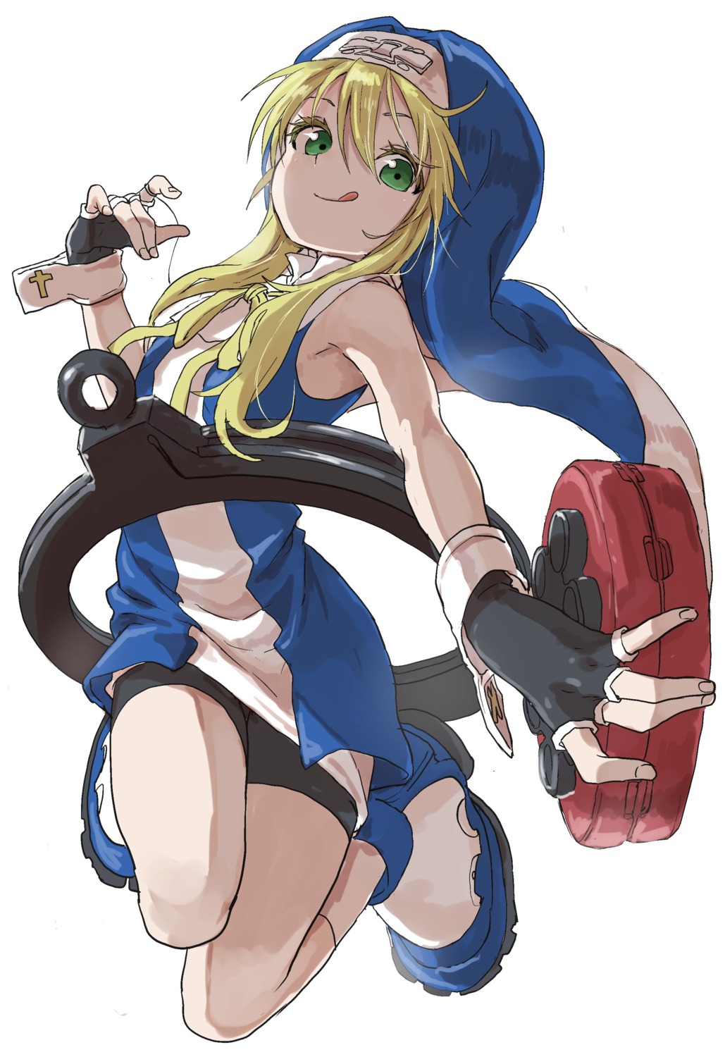 bike_shorts, bridget_(guilty_gear), crossdress, dress, guilty_gear, nun, trap, yamamoto_souichirou