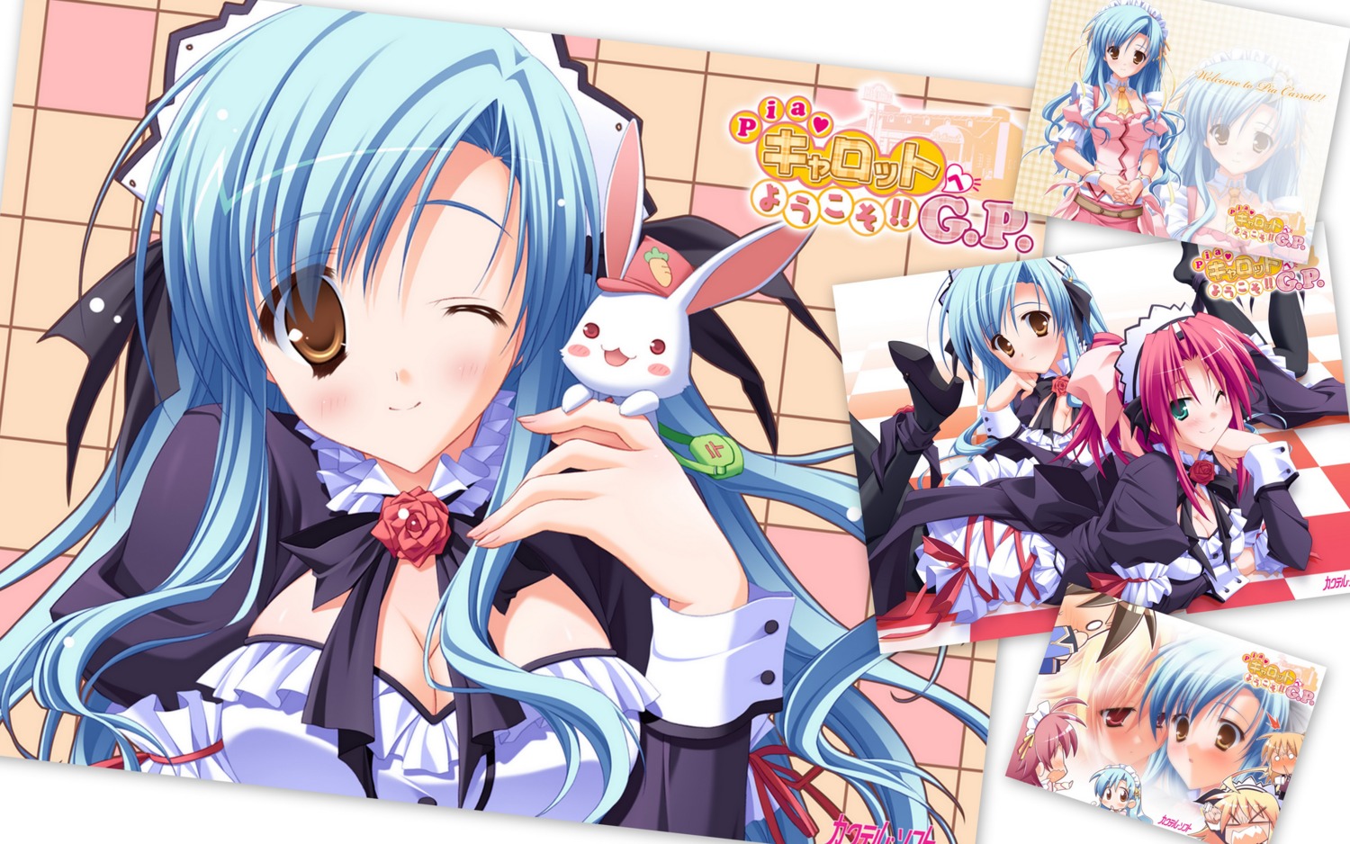 cleavage, hinata_mutsuki, kurosu_misaki, kurosu_miu, moromizato_aoi, pia_carrot, pia_carrot_gp, ryohka