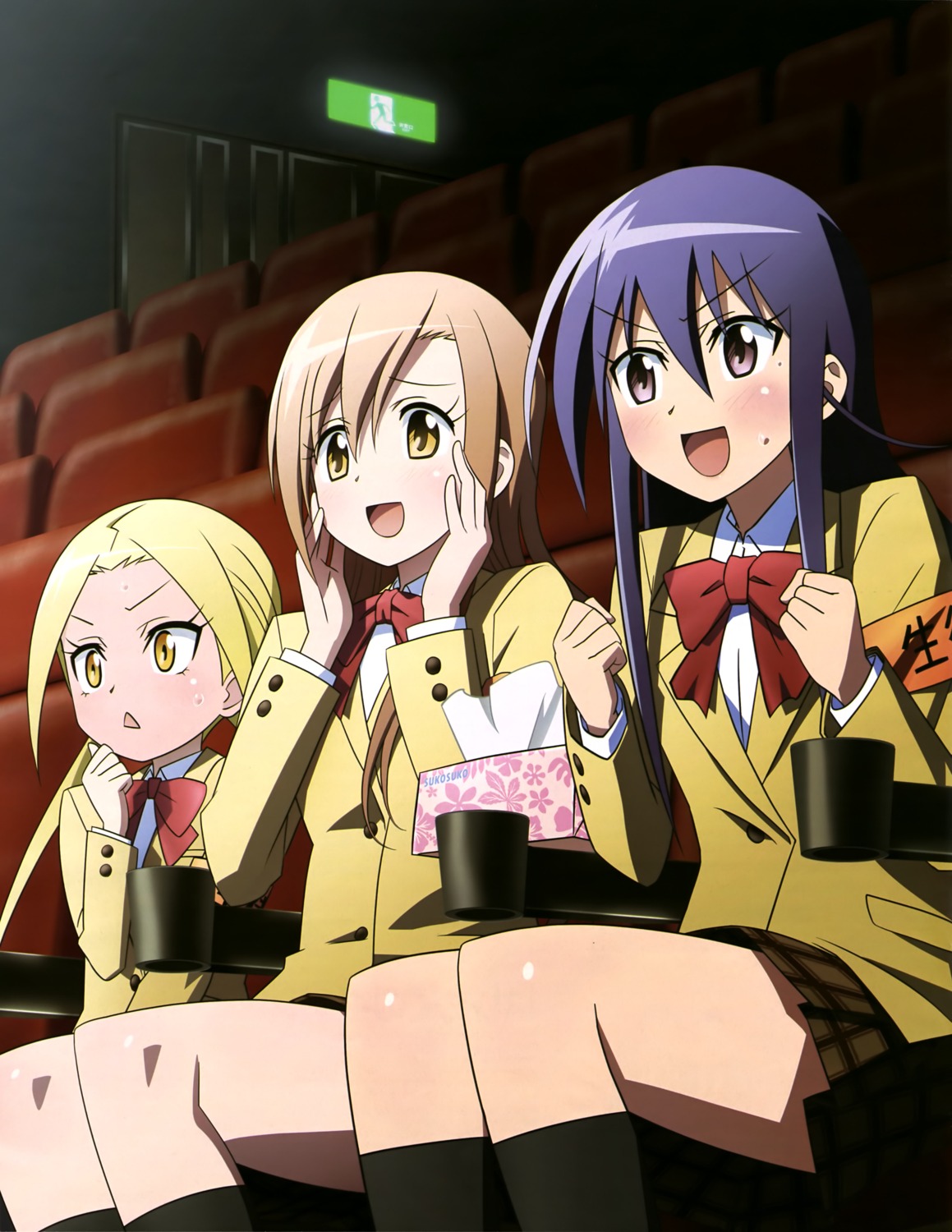 amakusa_shino, hagimura_suzu, seifuku, seitokai_yakuin_domo, shichijou_aria