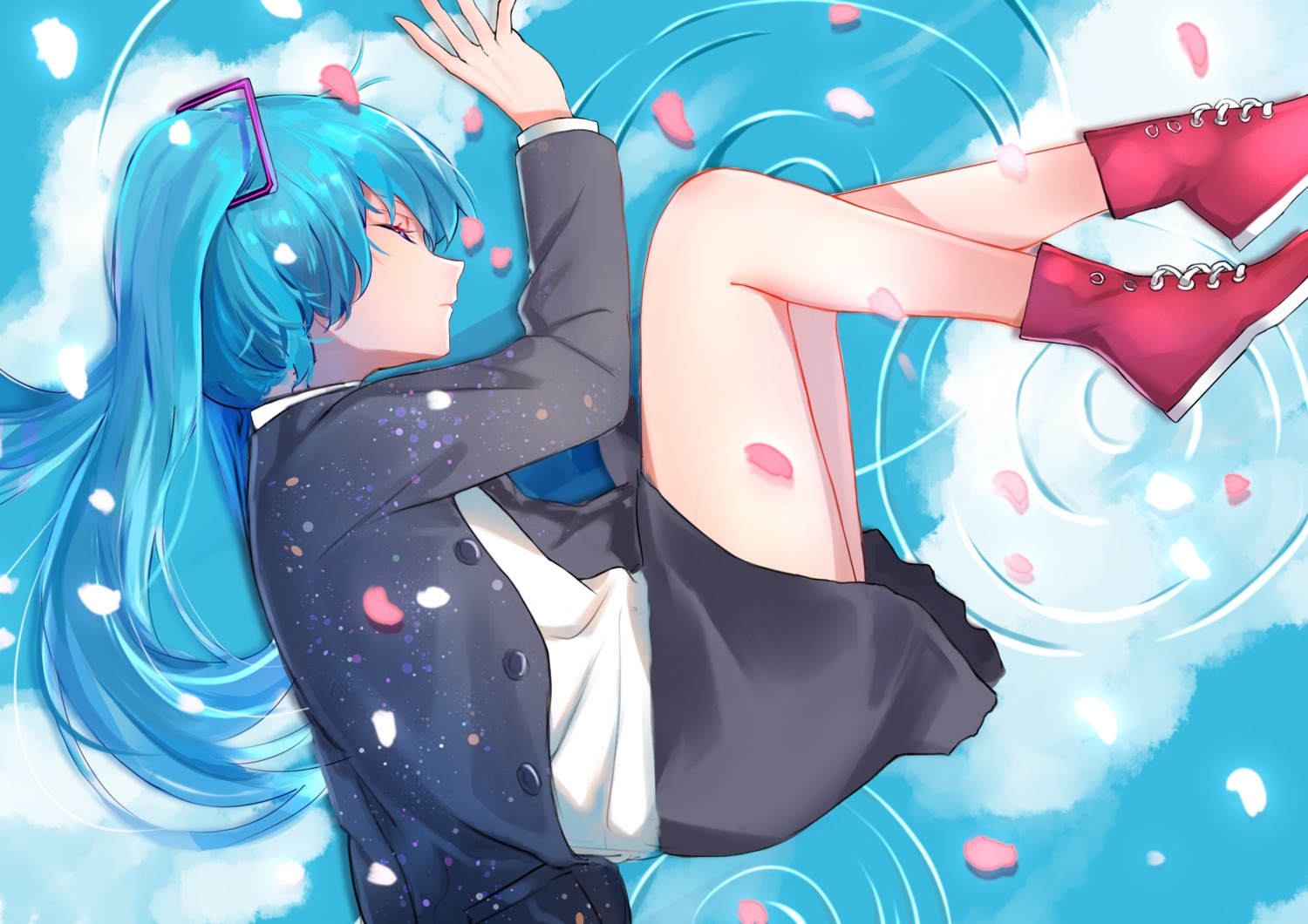 hatsune_miku, qingli_green, vocaloid