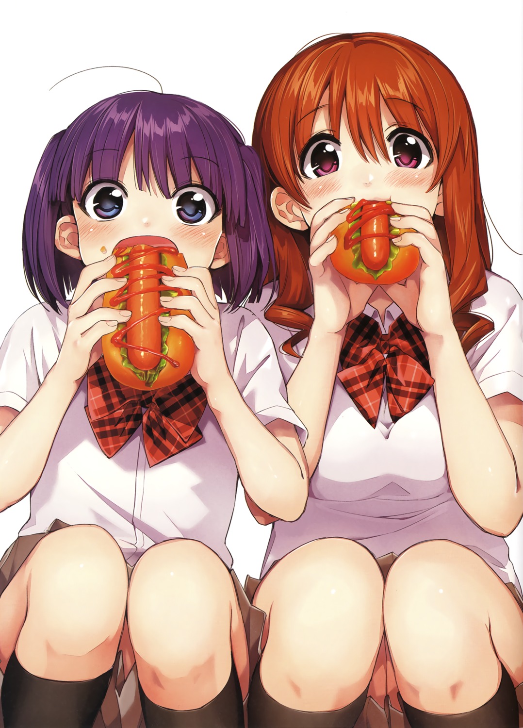kawai_makoto, koufuku_graffiti, machiko_ryou, morino_kirin, seifuku