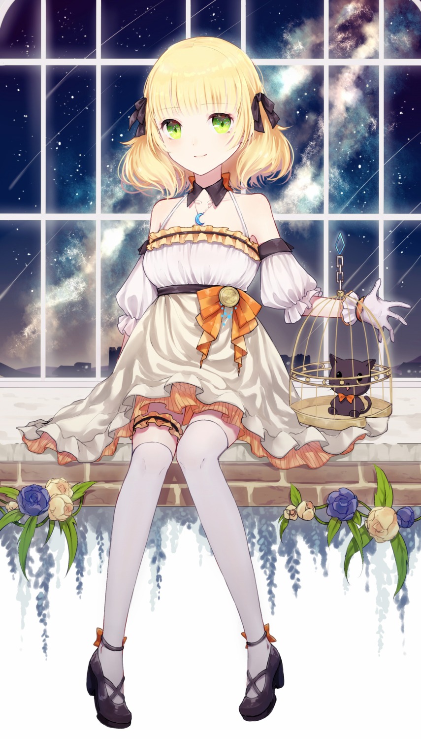 dress, garter, heels, neko, saikou-iro_aurora, thighhighs