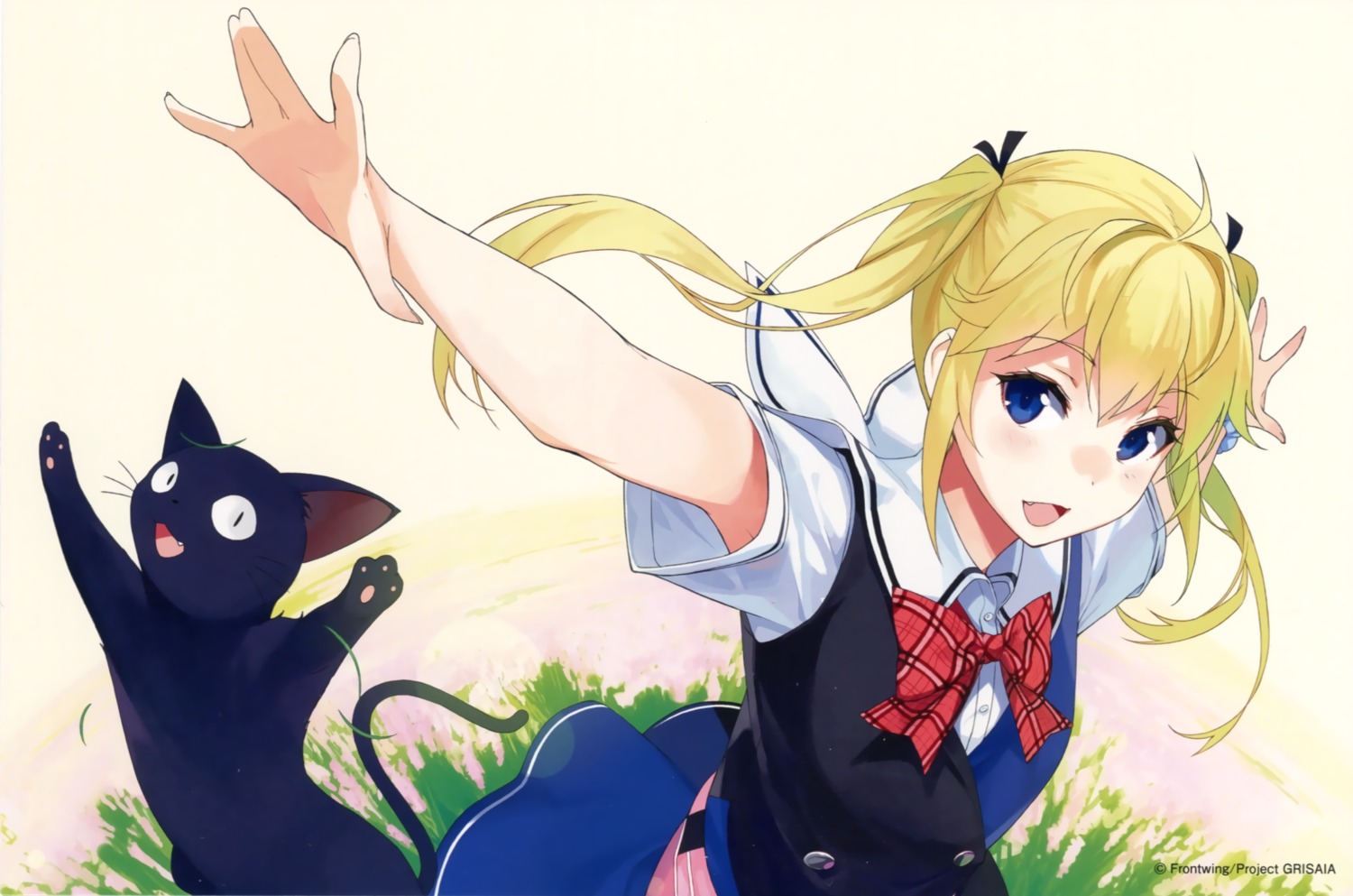 endcard, grisaia, grisaia_no_kajitsu, matsushima_michiru, neko, sasamori_tomoe, seifuku