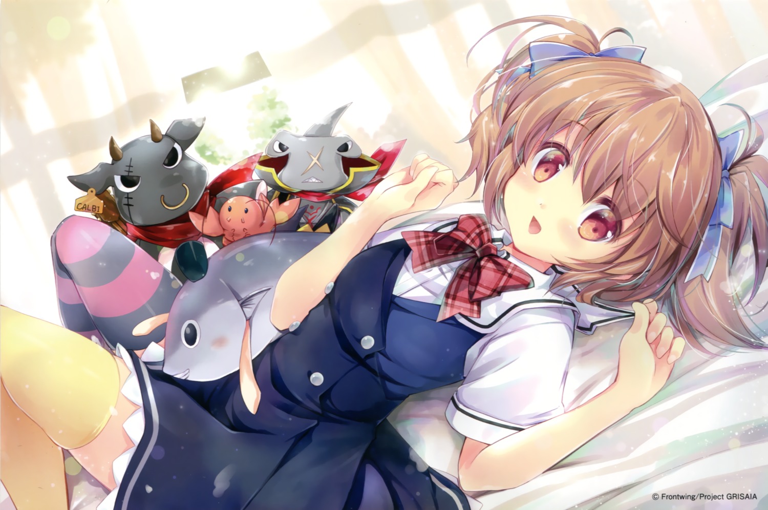 endcard, grisaia, grisaia_no_kajitsu, irisu_makina, seifuku, suihi, thighhighs
