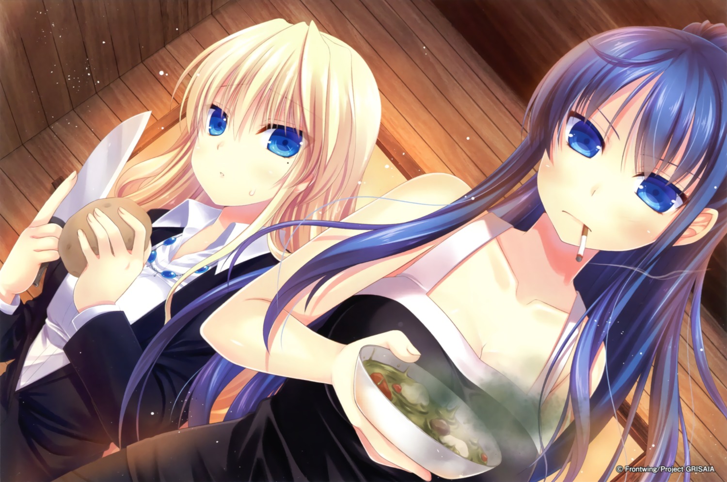 business_suit, cleavage, endcard, grisaia, grisaia_no_kajitsu, grisaia_no_rakuen, harudera_yuria, kusakabe_asako