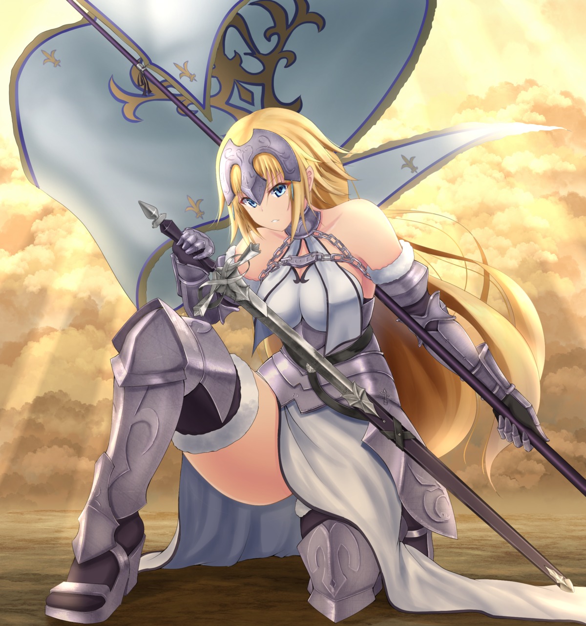 armor, denpa_(denpae29), fate/apocrypha, fate/grand_order, fate/stay_night, heels, jeanne_d'arc, jeanne_d'arc_(fate)