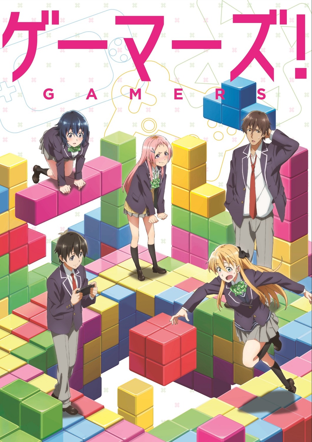 aguri_(gamers!), amano_keita, gamers!, hoshinomori_chiaki, seifuku, tagme, tendou_karen, uehara_tasuku