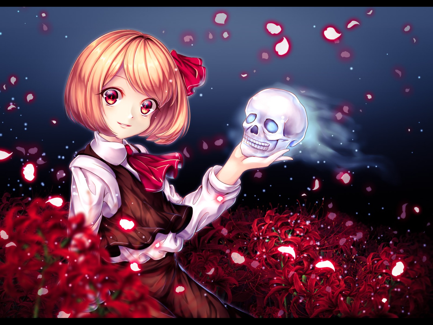 chiyu_(kumataro0x0), rumia, touhou, wallpaper