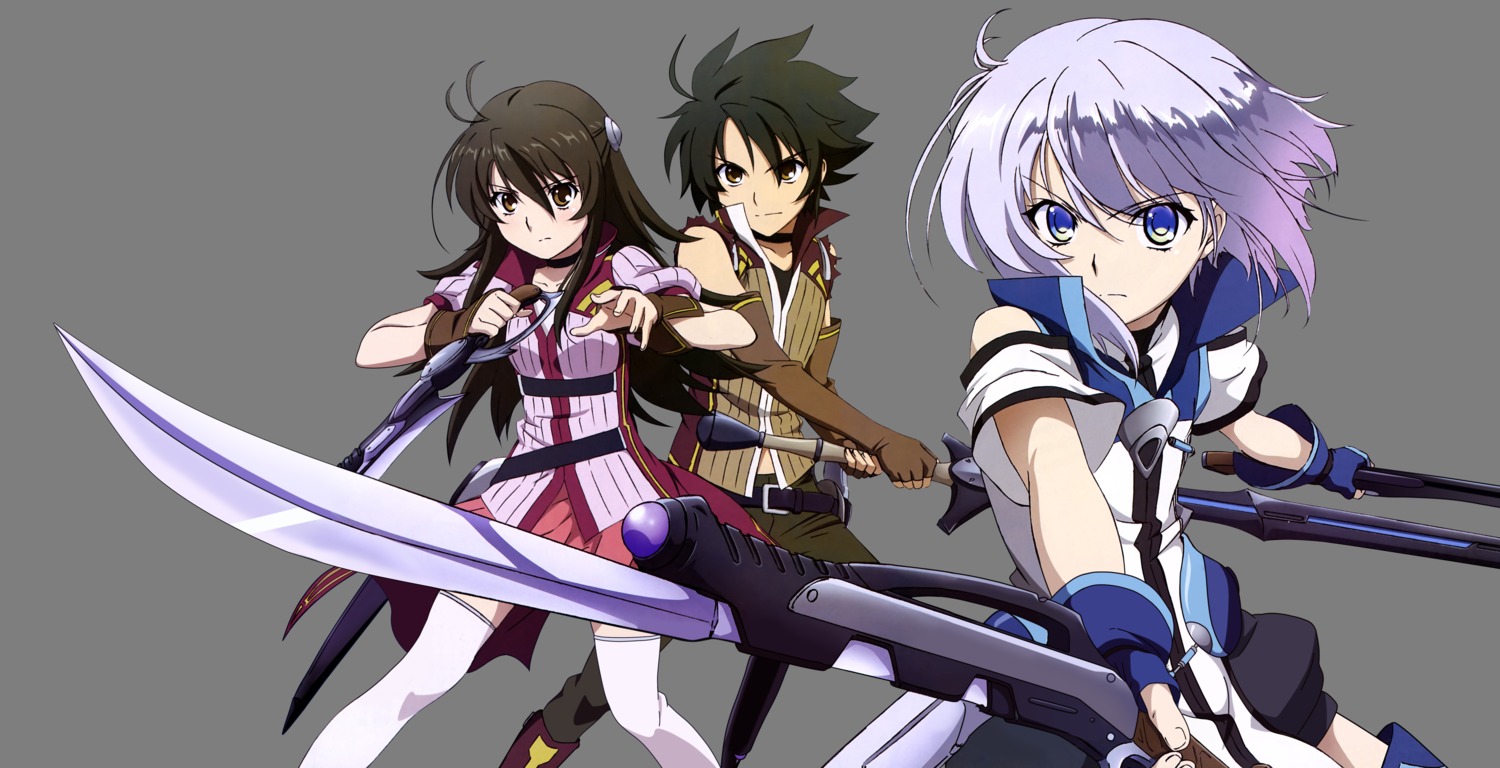 adeltrud_alter, archid_alter, ernesti_echevalier, knights_and_magic, shibata_atsushi, sword, thighhighs, transparent_png