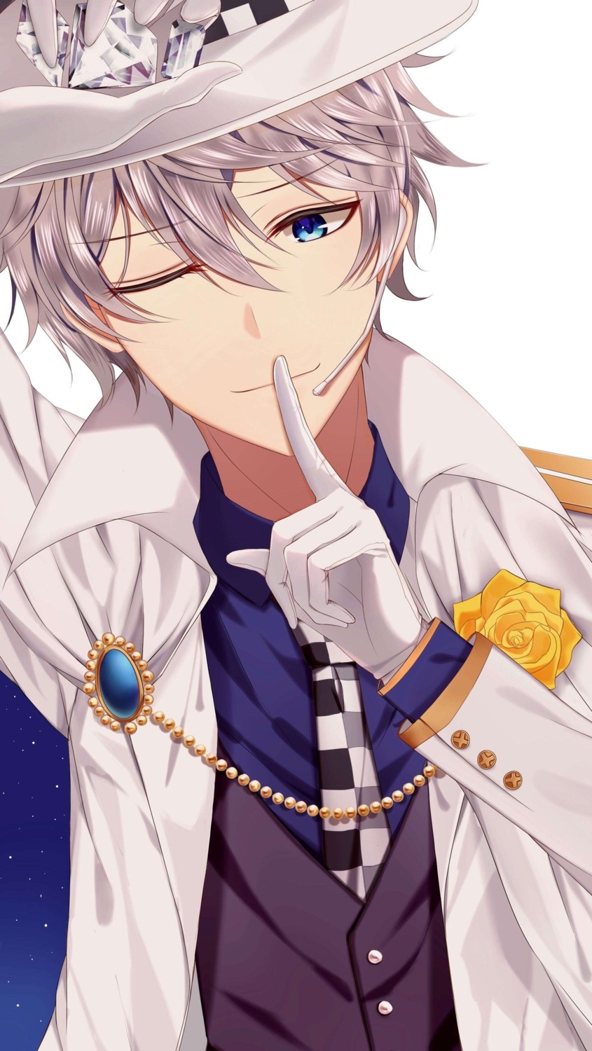 business_suit, ensemble_stars!, headphones, junpaku_karen, male, sena_izumi
