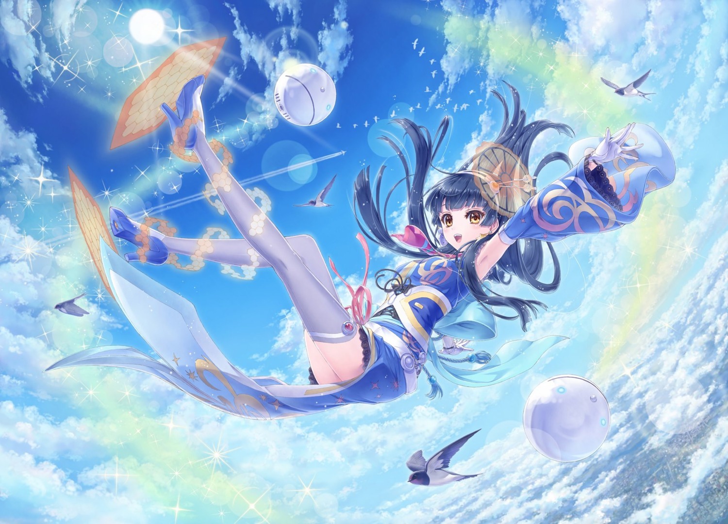 heels, taue_shunsuke, thighhighs, weatheroid_typea_airi