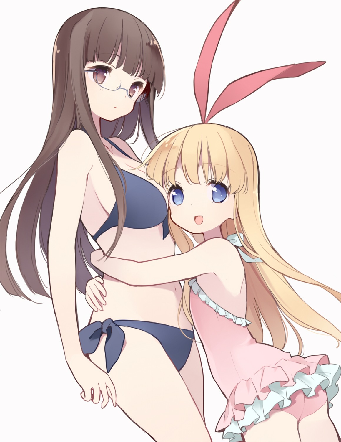 amae_koromo, ass, bikini, cleavage, itsumi_(itumiyuo), megane, saki, sawamura_tomoki, swimsuits