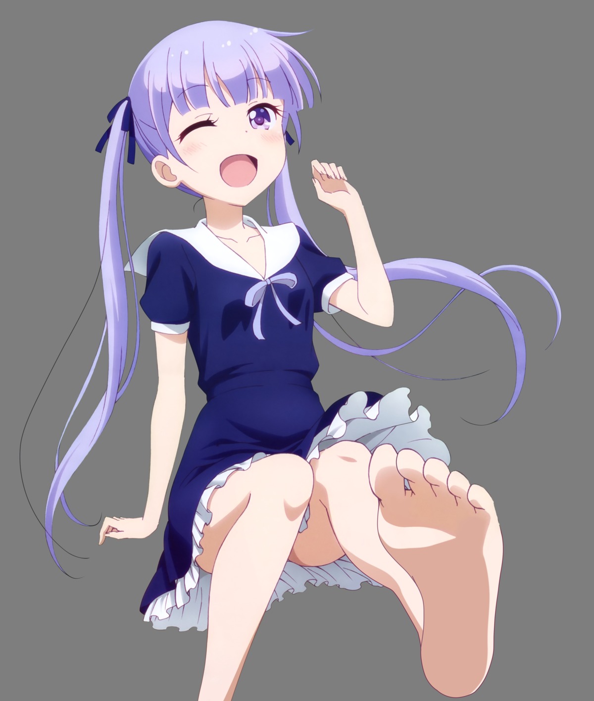 dress, feet, kikunaga_chisato, new_game!, suzukaze_aoba, transparent_png