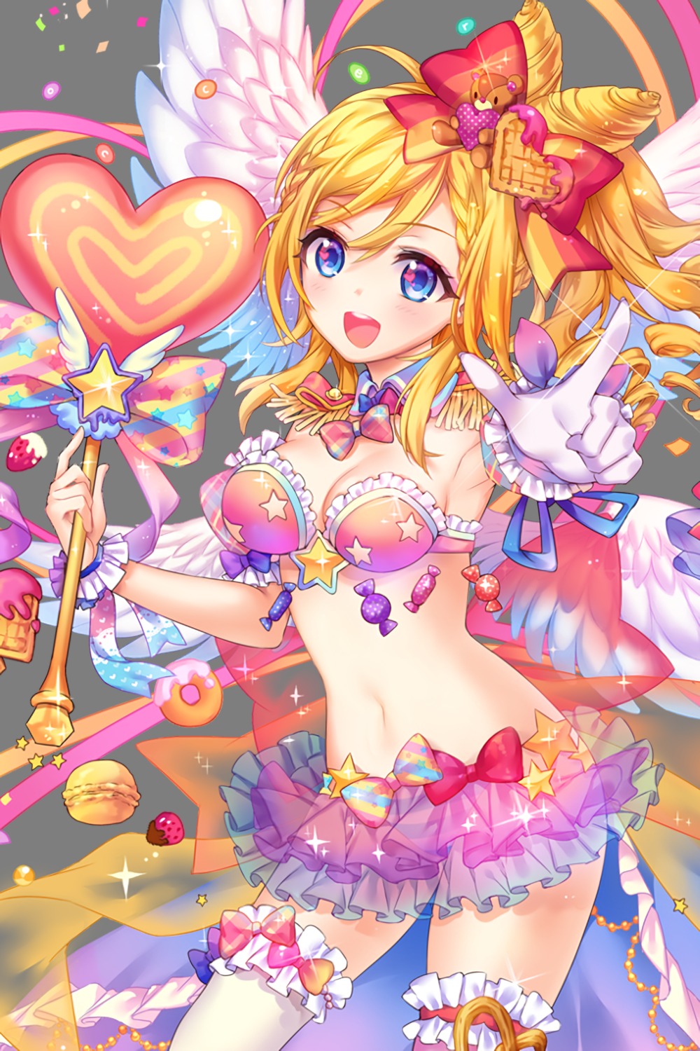 bittersweet, bra, cleavage, pantsu, see_through, shimapan, soccer_spirits, thighhighs