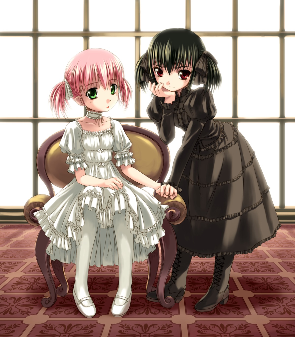 askray, bosshi, dress, gothic_lolita, lolita_fashion, moe_(character), yu