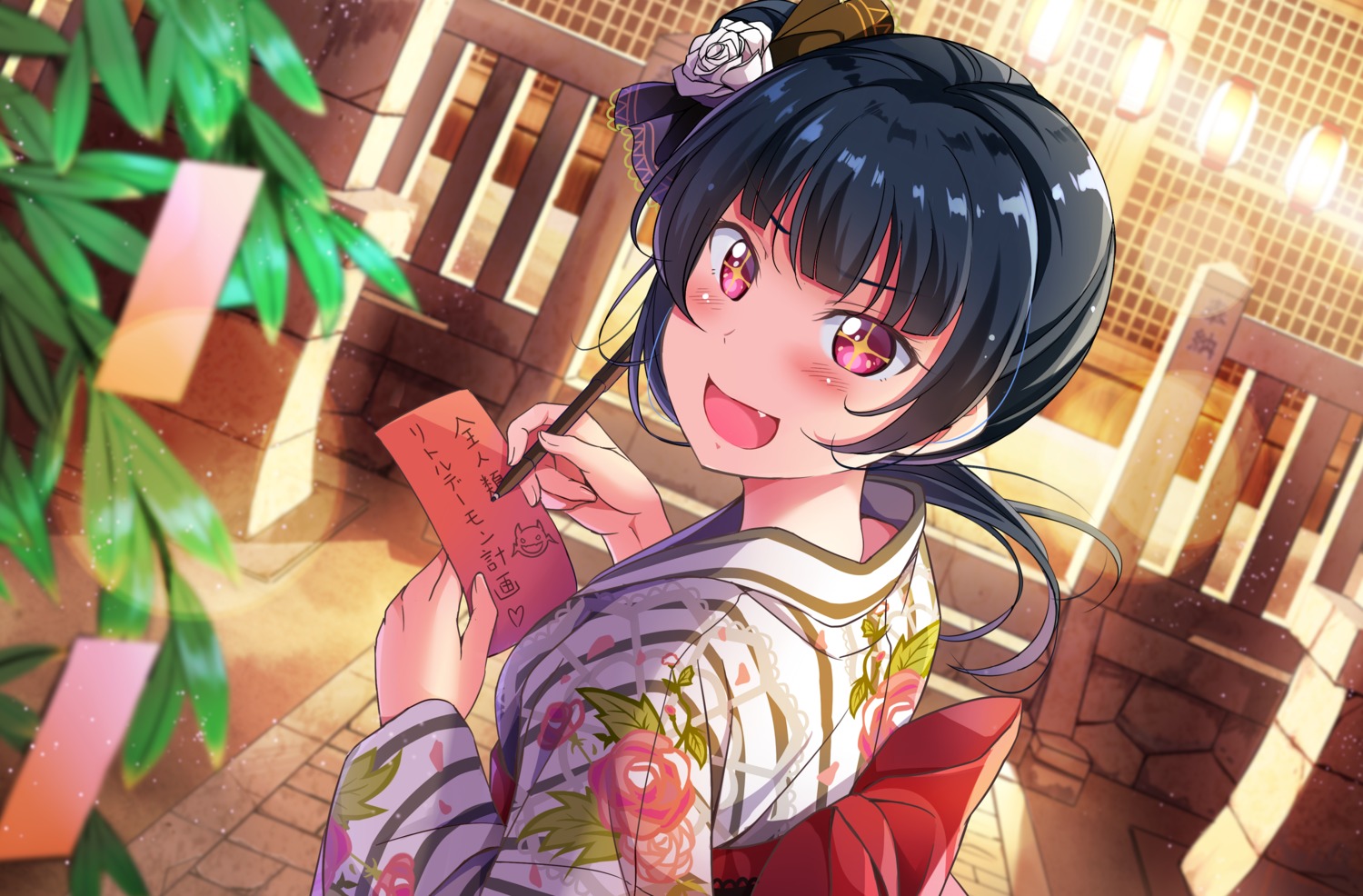 love_live!_(series), love_live!_sunshine!!, tipii, tsushima_yoshiko, yukata