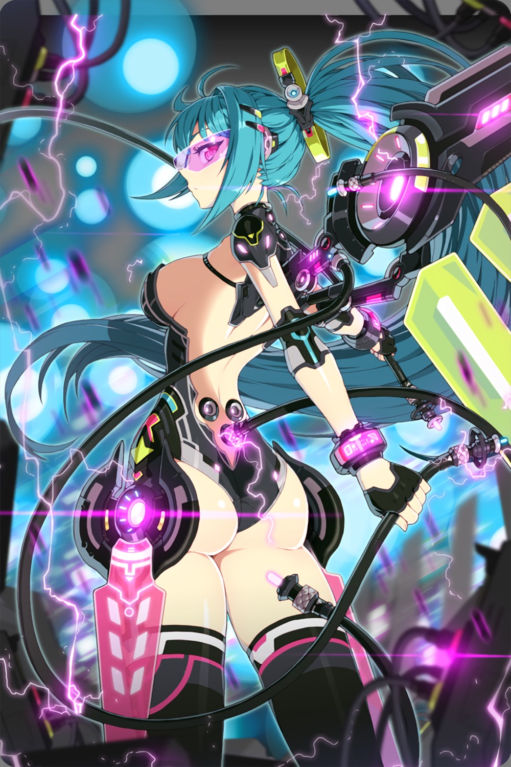 ass, comiccho, leotard, mecha_musume, no_bra, soccer_spirits, thighhighs, transparent_png